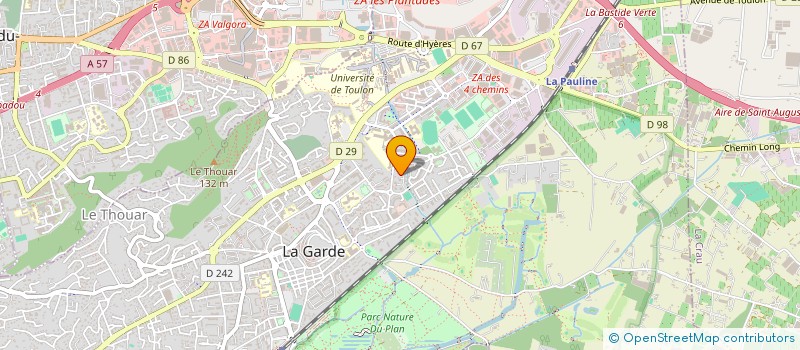 localisation de l'entreprise MONSIEUR FLORENT CASANOVA à LA GARDE