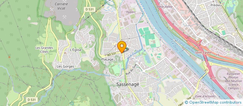 localisation de l'entreprise MONSIEUR FLORENT CASAYS  SASSENAGE