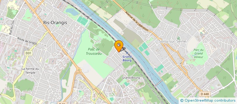 localisation de l'entreprise MONSIEUR FLORENT CATHELINEAU  RIS-ORANGIS