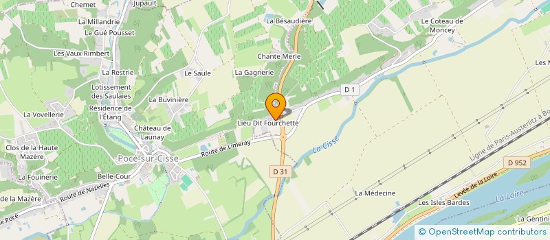 localisation de l'entreprise MONSIEUR FLORENT CATROUX  POCE-SUR-CISSE