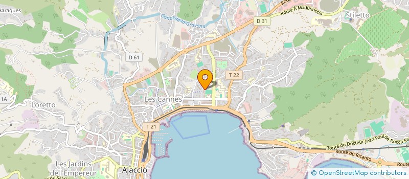 localisation de l'entreprise MONSIEUR FLORENT CERVETTI à AJACCIO