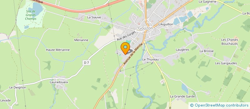 localisation de l'entreprise MONSIEUR FLORENT CHANUDET à GOUZON