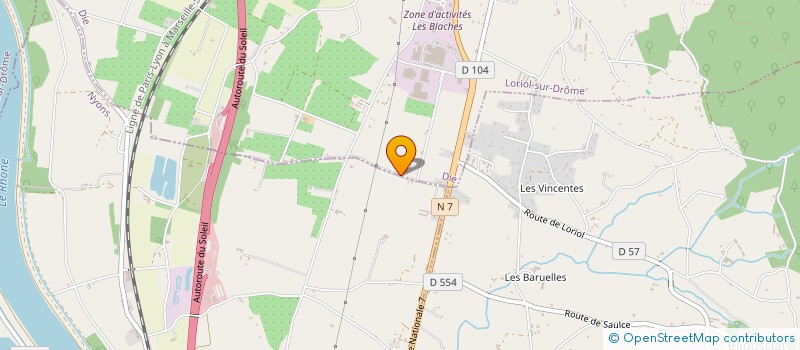 localisation de l'entreprise MONSIEUR FLORENT CHAREYRE  LORIOL-SUR-DROME