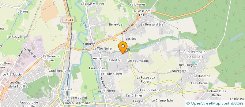 localisation de l'entreprise MONSIEUR FLORENT CHASLES  FERRIERE-SUR-BEAULIEU