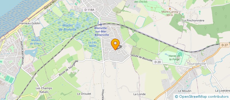 localisation de l'entreprise MONSIEUR FLORENT CHATAIN  BLONVILLE-SUR-MER