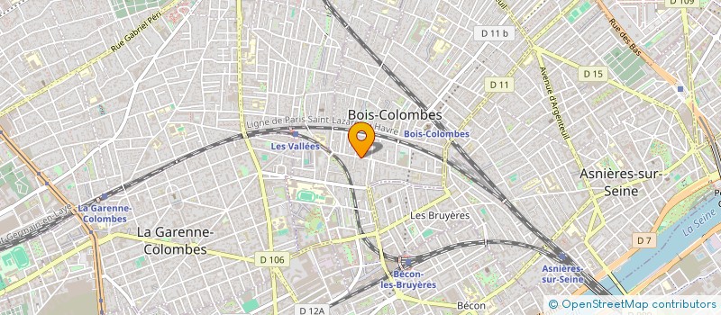localisation de l'entreprise MONSIEUR FLORENT CHAZELAS à BOIS-COLOMBES