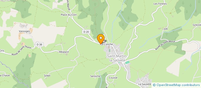 localisation de l'entreprise MONSIEUR FLORENT CHILLET  SAINT-MARTIN-LA-SAUVETE