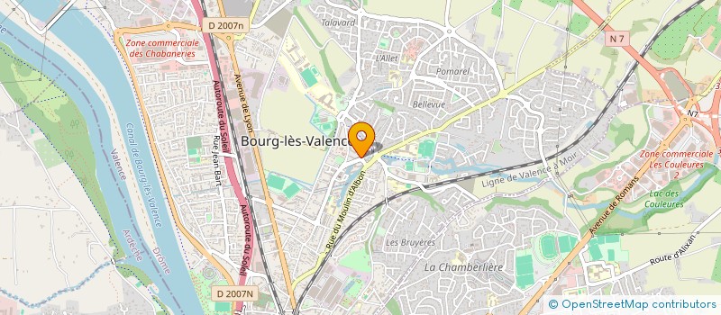 localisation de l'entreprise MONSIEUR FLORENT CHOQUET à BOURG-LES-VALENCE