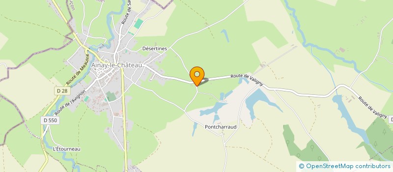 localisation de l'entreprise MONSIEUR FLORENT CHORGNON  AINAY-LE-CHATEAU
