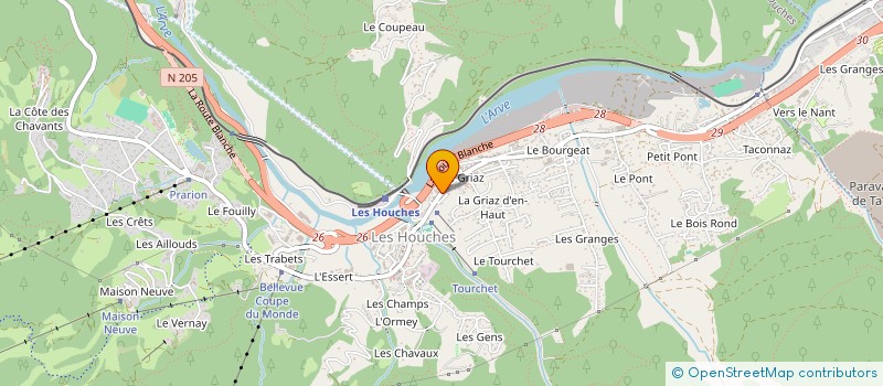 localisation de l'entreprise MONSIEUR FLORENT CLERC  LES HOUCHES