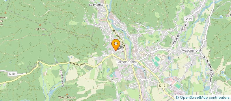 localisation de l'entreprise MONSIEUR FLORENT CLERC à GIROMAGNY