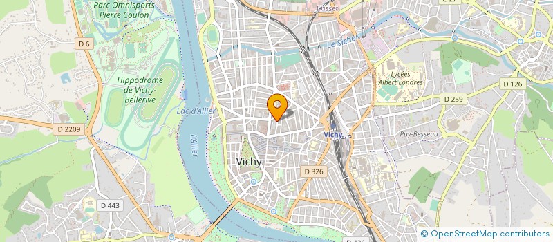 localisation de l'entreprise MONSIEUR FLORENT COGNET à VICHY