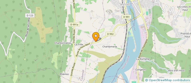 localisation de l'entreprise MONSIEUR FLORENT COMESTAZ  SEYSSEL