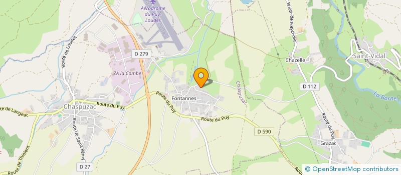 localisation de l'entreprise MONSIEUR FLORENT COSME  CHASPUZAC