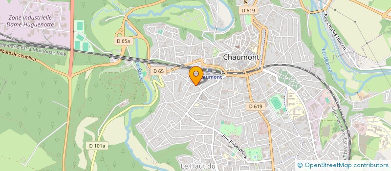 localisation de l'entreprise MONSIEUR FLORENT CURE  CHAUMONT