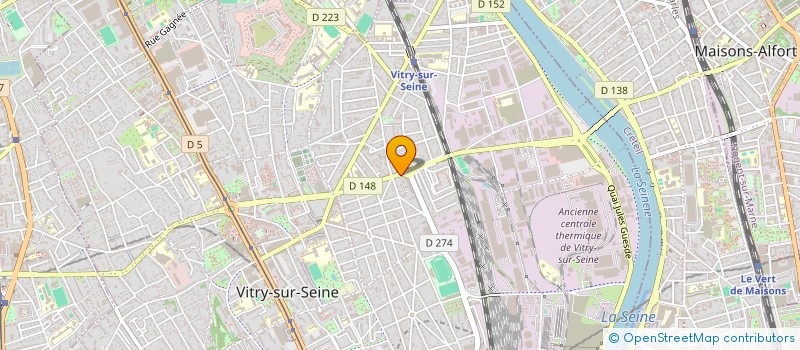 localisation de l'entreprise MONSIEUR FLORENT CUSSATLEGRAS  VITRY-SUR-SEINE