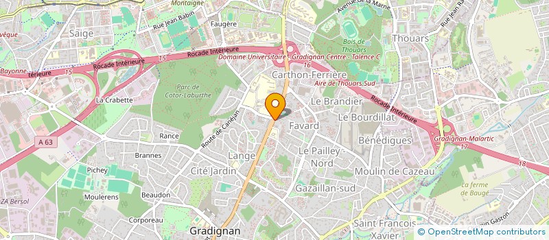 localisation de l'entreprise MONSIEUR FLORENT DAT  GRADIGNAN