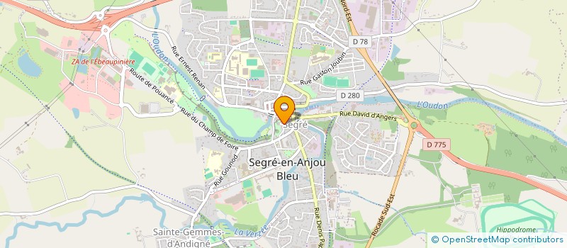 localisation de l'entreprise MONSIEUR FLORENT DAUFFY  SEGRE-EN-ANJOU BLEU