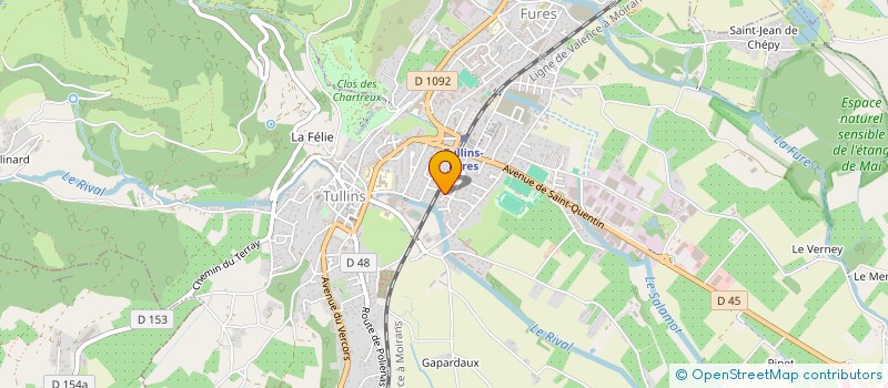 localisation de l'entreprise MONSIEUR FLORENT DE BECHILLON  TULLINS