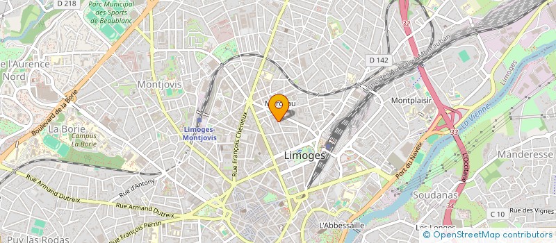 localisation de l'entreprise MONSIEUR FLORENT DEFROCOURT à LIMOGES