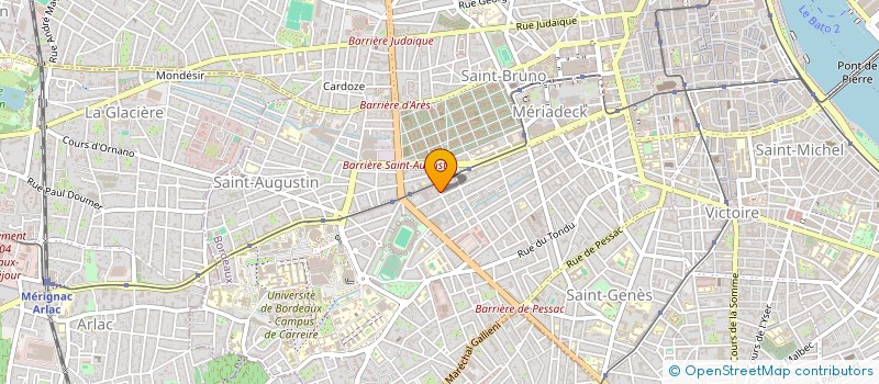 localisation de l'entreprise MONSIEUR FLORENT DEGLETAGNE  BORDEAUX