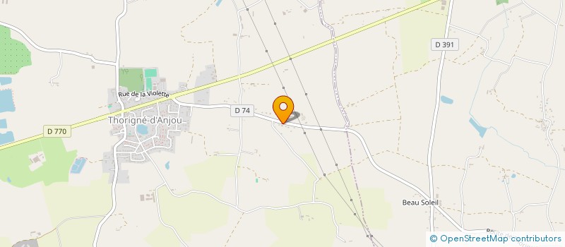localisation de l'entreprise MONSIEUR FLORENT DELAHAYE  THORIGNE-D'ANJOU