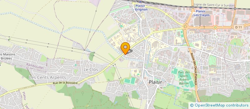 localisation de l'entreprise MONSIEUR FLORENT DELAUNAY  PLAISIR