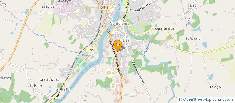 localisation de l'entreprise MONSIEUR FLORENT DELEAS  CONFOLENS