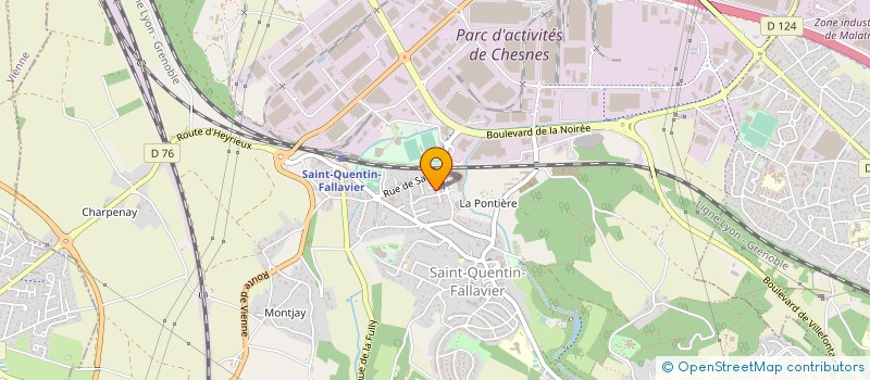 localisation de l'entreprise MONSIEUR FLORENT DEMOULIN à SAINT-QUENTIN-FALLAVIER