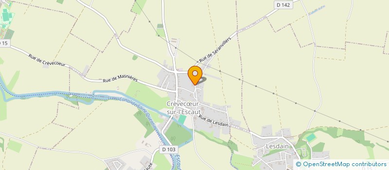 localisation de l'entreprise MONSIEUR FLORENT DENGLEHEM  CREVECUR-SUR-L'ESCAUT