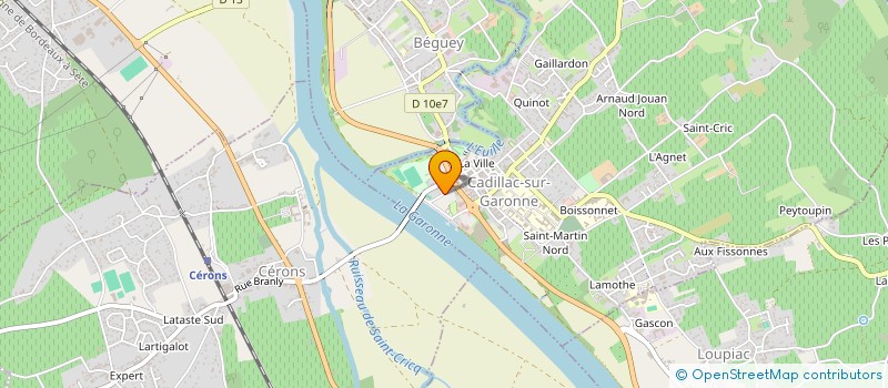 localisation de l'entreprise MONSIEUR FLORENT DENONAIN  CADILLAC-SUR-GARONNE