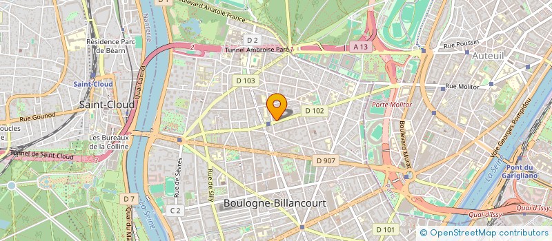 localisation de l'entreprise MONSIEUR FLORENT DEPOORTER à BOULOGNE-BILLANCOURT