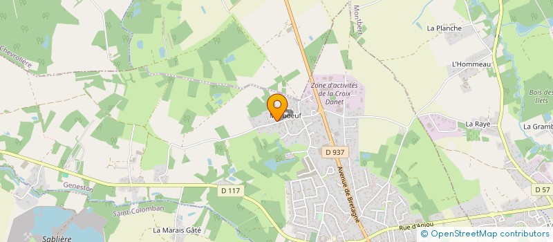 localisation de l'entreprise MONSIEUR FLORENT DERVIN  GENESTON