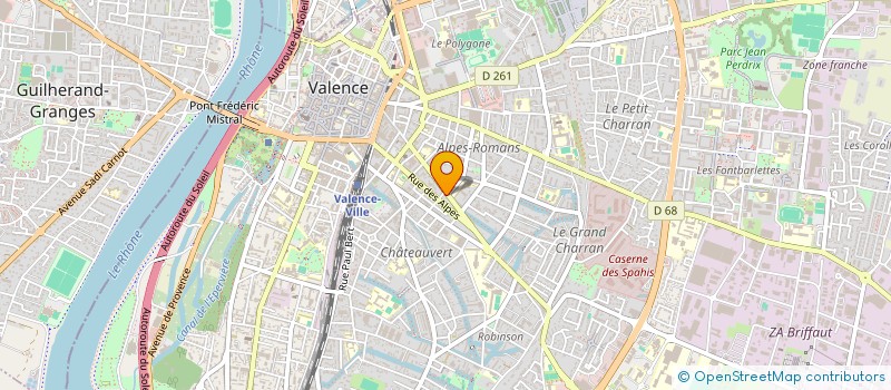 localisation de l'entreprise MONSIEUR FLORENT DEVIDAL à VALENCE