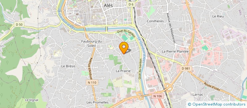 localisation de l'entreprise MONSIEUR FLORENT DI MARCO  ALES