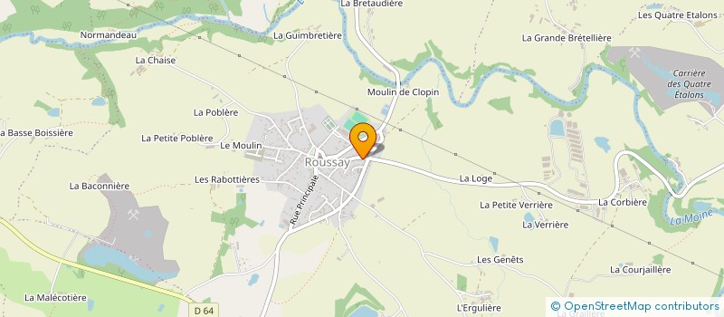 localisation de l'entreprise MONSIEUR FLORENT DROUET à BEAUPREAU-EN-MAUGES
