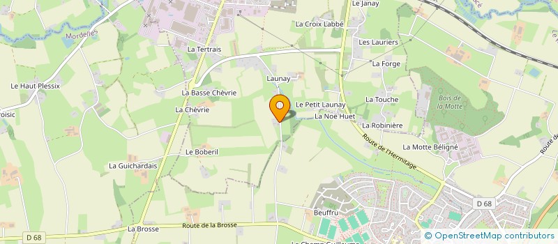 localisation de l'entreprise MONSIEUR FLORENT DUBOIS à L'HERMITAGE
