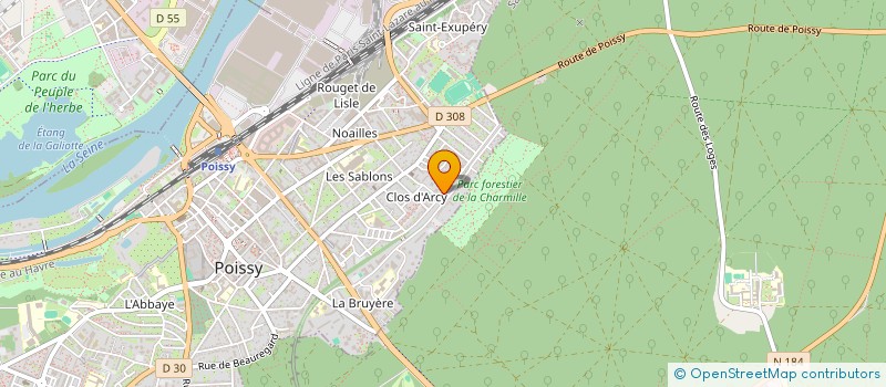 localisation de l'entreprise MONSIEUR FLORENT DUBOST  POISSY