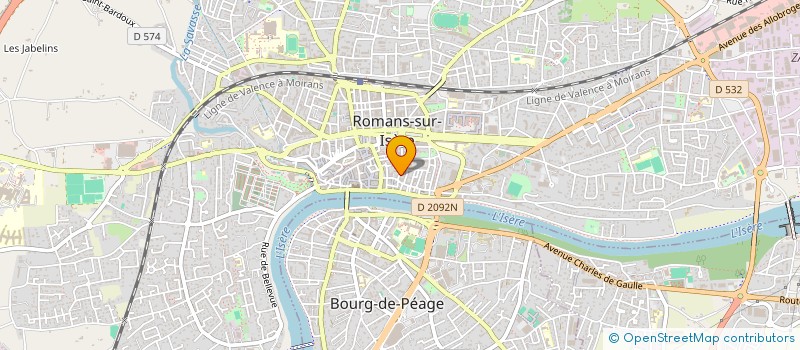 localisation de l'entreprise MONSIEUR FLORENT DUCHENE  ROMANS-SUR-ISERE