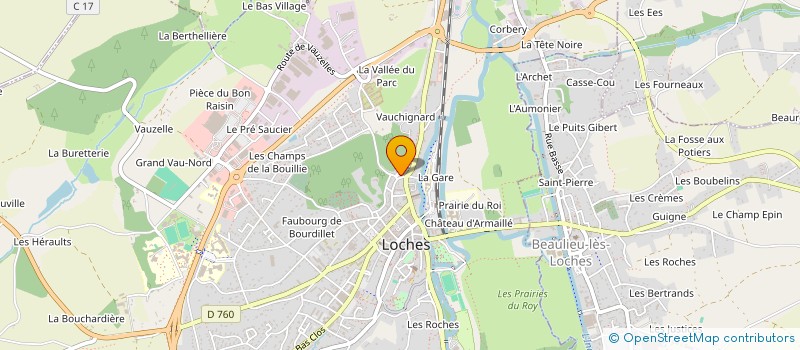 localisation de l'entreprise MONSIEUR FLORENT DUMAS à CHATILLON-SUR-INDRE