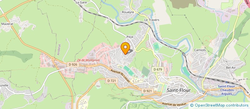 localisation de l'entreprise MONSIEUR FLORENT DUMAS à SAINT-FLOUR
