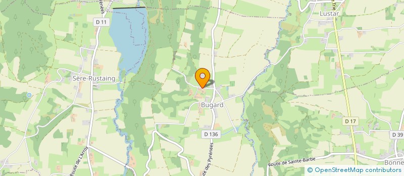 localisation de l'entreprise MONSIEUR FLORENT DUMESTRE  BUGARD