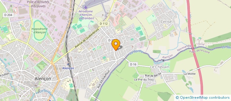 localisation de l'entreprise MONSIEUR FLORENT DUVAL à ALENCON