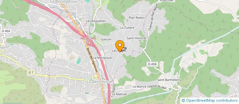 localisation de l'entreprise MONSIEUR FLORENT EBEYER  LA BOUILLADISSE