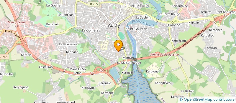 localisation de l'entreprise MONSIEUR FLORENT ELY à AURAY