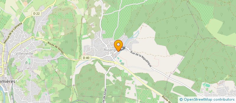 localisation de l'entreprise MONSIEUR FLORENT ESTEVENON  AUJARGUES