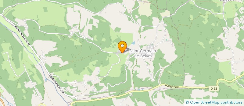 localisation de l'entreprise MONSIEUR FLORENT FARROUIL  SAINT-GERMAIN-DE-BELVES