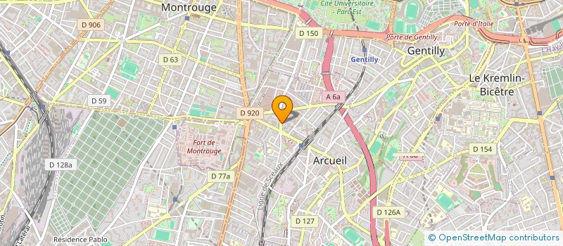 localisation de l'entreprise MONSIEUR FLORENT FARVACQUE à ARCUEIL