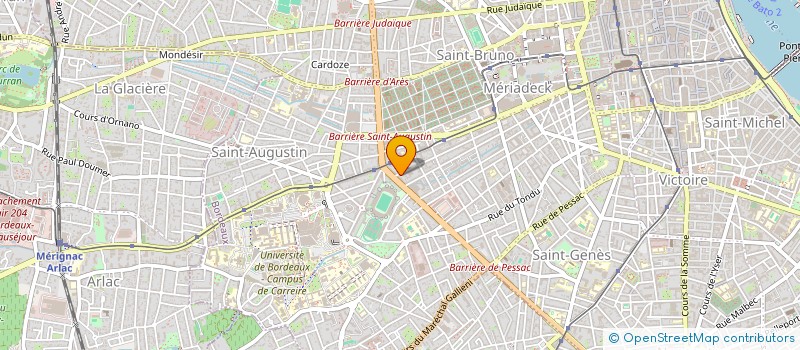 localisation de l'entreprise MONSIEUR FLORENT FAUGERE  BORDEAUX