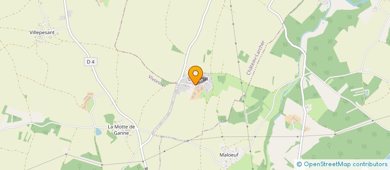 localisation de l'entreprise MONSIEUR FLORENT FAVARD  CHATEAU-LARCHER